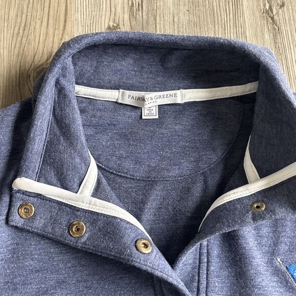 USA Fairway & Greene Golf 1/4 Zip Stretch Pullover Women's  Navy Blue Size large - Picture 8 of 10